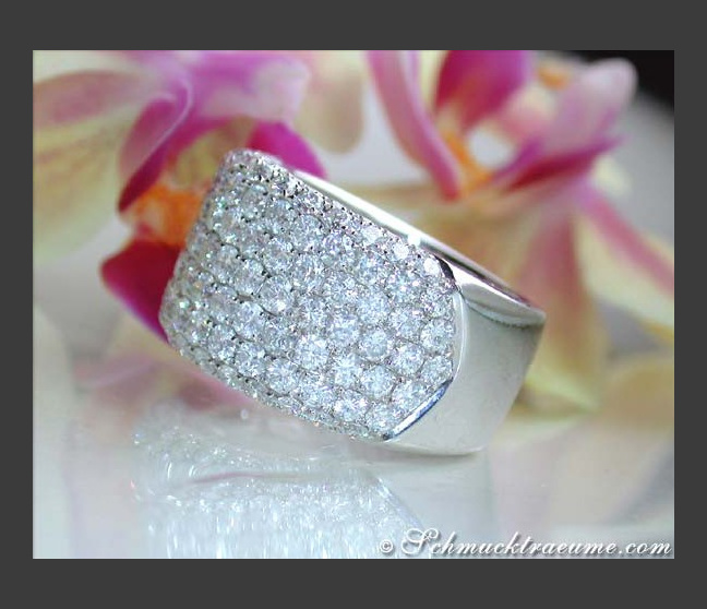 Extra breiter Brillanten Band Ring (3,76 ct.) #1 Extra breiter Brillanten Band Ring (3,76 ct.) #1