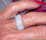 Geschwungener Diamant Ring in Weißgold 750 #6