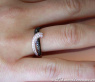 Feiner schwarze Diamanten Ring in Roségold #5