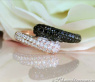 Feiner Roségold Ring mit schwarzen Diamanten #1