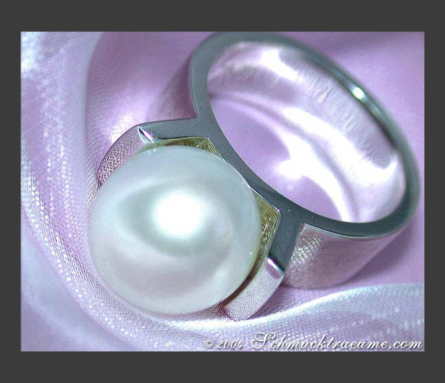 Massiver Südseeperle Ring #1 Massiver Südseeperle Ring #1