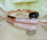 Feiner Roségold Ring mit schwarzen Diamanten #4