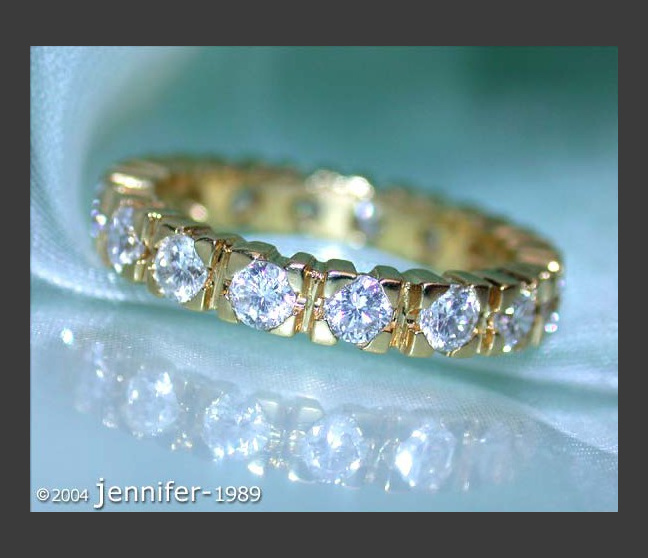 Klassischer Diamant Memory Ring in Gelbgold 750 #1 Klassischer Diamant Memory Ring in Gelbgold 750 #1
