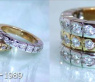 Zeitloser Diamanten Memory Ring in Bicolor-Fertigung #7