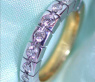 Schwerer Diamanten Memory Ring in Weiß- & Gelbgold 750 #6