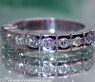 Schwerer Diamanten Memory Ring #3