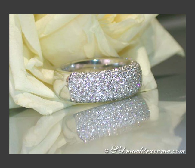 Schwerer Brillanten Halb Memory Ring #1 Schwerer Brillanten Halb Memory Ring #1