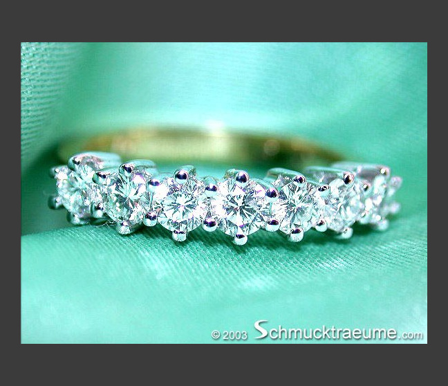 Edler Diamanten Ring in Weißgold & Gelbgold 750 #1 Edler Diamanten Ring in Weißgold & Gelbgold 750 #1