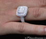 Zeitloser Carré Ring mit Diamanten (Princess & Brillant) #6