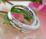 Überkreuzter Brillanten Ring in Weißgold 750 #6