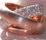 Überkreuzter Brillant Ring in Roségold 750 #1