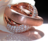 Überkreuzter Brillant Ring in Roségold 750 #3