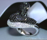 Auffallend stattlicher Ring mit schwarzen Diamanten #2
