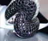 Auffallend stattlicher Ring mit schwarzen Diamanten #3