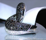Auffallend stattlicher Ring mit schwarzen Diamanten #5