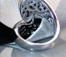 Auffallend stattlicher Ring mit schwarzen Diamanten #6
