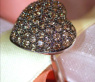 Attraktiver Herzring mit braunen Brillanten #4