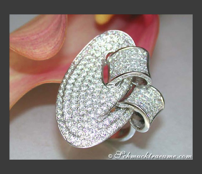 Opulenter Brillanten Ring mit Princess Diamanten (6,16 ct.) #1