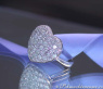 Feiner Herzring mit Diamanten #5