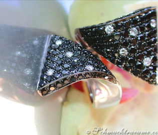 Black & White Diamond Polkadot Ring Black & White Diamond Polkadot Ring