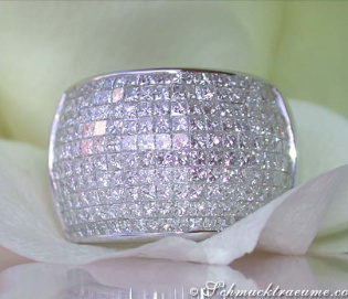 Opulenter Princess Diamanten Ring