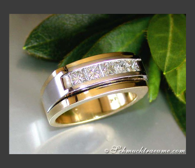 Schwerer Diamanten Herren Ring #1 Schwerer Diamanten Herren Ring #1