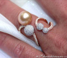 Wundervoller goldene Südseeperle Ring mit Brillanten #3