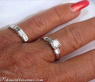 Wunderschöner Brillant Solitär Ring mit Beisteck Ring #6