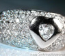 Stattlicher Diamant Herz Solitär Ring #4