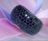 Schlichter schwarze Diamanten Ring #5