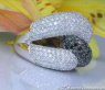 Voluminöser schwarze Diamanten Ring #4
