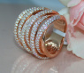 Mehrreihiger Brillant Ring in Roségold 750 #3