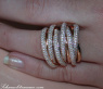 Mehrreihiger Brillant Ring in Roségold 750 #4