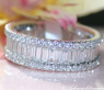 Hochkarätiger Diamanten Memory Ring (Brillant & Baguette Schliff) #1