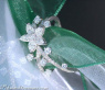 Femininer Diamanten Ring im Blüten Design #3