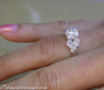 Traumhafter Diamant Solitär Ring im Herz Design (1 ct.) #6