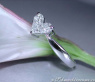 Zarter Diamant Herz Ring #1
