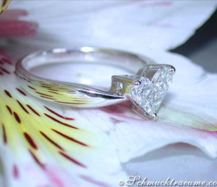 Zarter Diamant Herz Ring