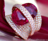 Überdimensionaler Rubellit Ring mit Brillanten #2