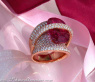 Überdimensionaler Rubellit Ring mit Brillanten #6