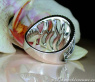 Attraktiver Ring mit schwarzen Diamanten Ring im Wellen Design #5