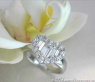 Exquisiter Brillanten Herz Ring mit Trapez Diamanten #5