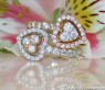 Exquisiter Diamanten Doppel Herz Ring #1