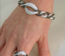 Eleganter Diamantring mit schwarzen Diamanten im Glieder Design #6