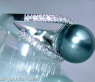Attraktiver Tahitiperle Ring mit Diamanten in Weißgold #5