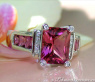 Prächtiger Pink Turmalin Ring mit Diamanten #2