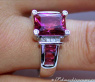 Prächtiger Pink Turmalin Ring mit Diamanten #5