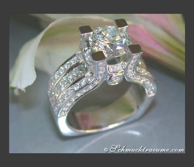 Exklusiver Diamant Solitär Ring (3.92 ct.) #1 Exklusiver Diamant Solitär Ring (3.92 ct.) #1