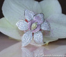Ausgesuchter Brillanten Orchidee Ring im Saphiren #2