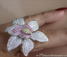 Ausgesuchter Brillanten Orchidee Ring im Saphiren #4